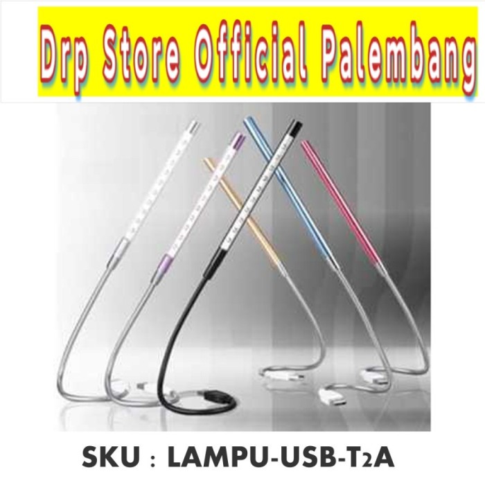 LAMPU LED USB FLEXIBLE Metal Flexible 10 LED - T2A