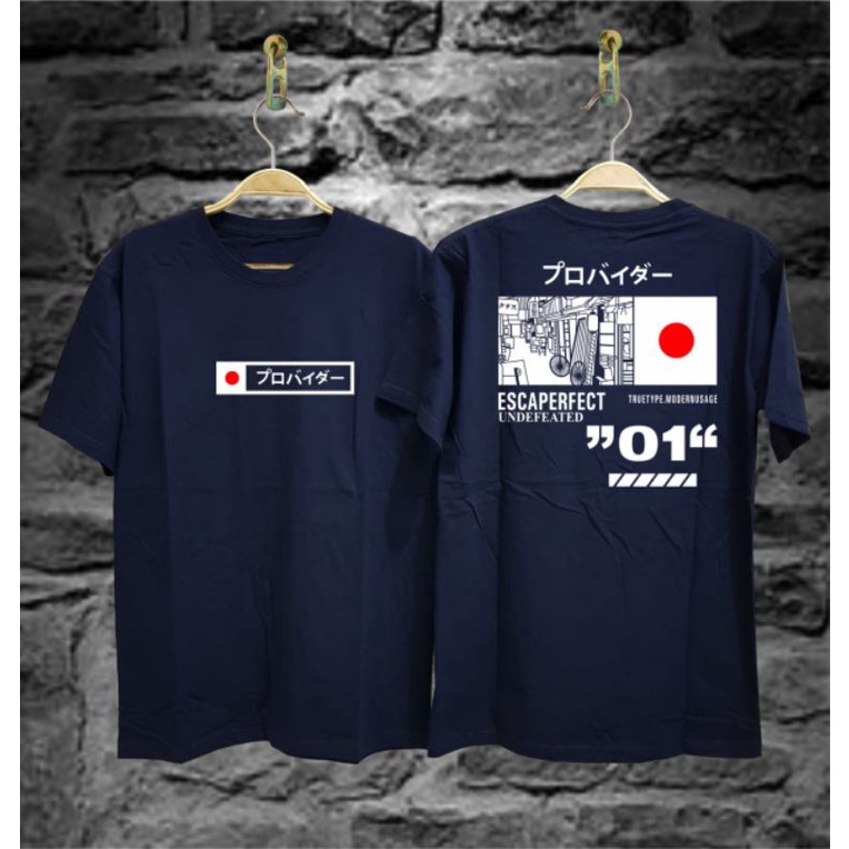 KAOS PRIA KAOS DISTRO KAOS MURAH KAOS ESCAPERFECT 01 NAVY / KAOS / KAOS PRIA / PAKAIAN PRIA/ ATASAN 