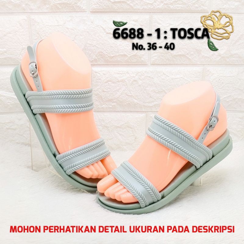 BALANCE 6688 2 ORIGINAL SANDAL SLOP WEDGES BAN 2  + TALI JELLY TEBAL KUALITAS TAHAN LAMA PROMO MURAH