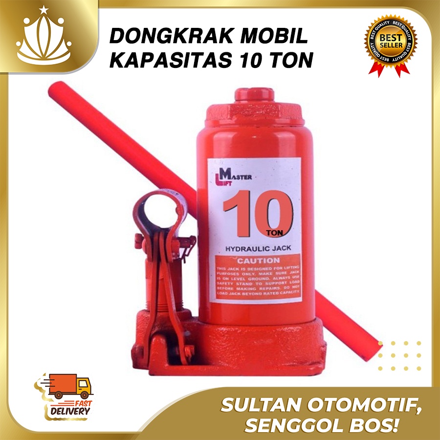 Dongkrak Mobil 10 Ton Hidrolik Hydraulic Jack Truk, Mobil Model BOTOL