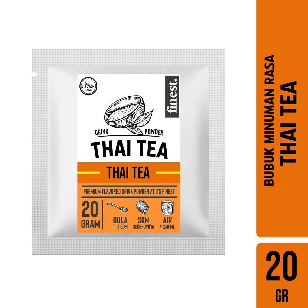 

Bubuk Minuman Rasa Thai Tea Drink Powder Kemasan Sachet 20 Gram