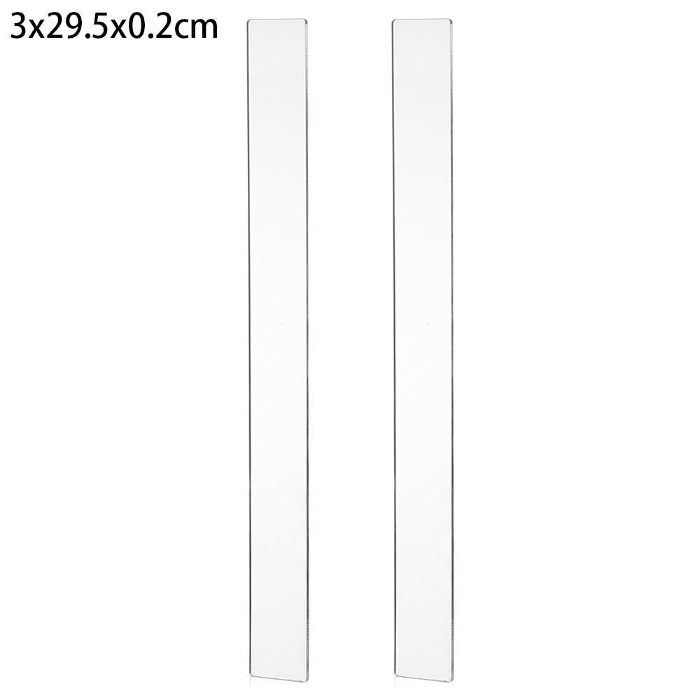 Suyo 2Pcs Penggaris Keseimbangan Akrilik Home Fondant Icing Baking Aksesoris Tebal Ruler