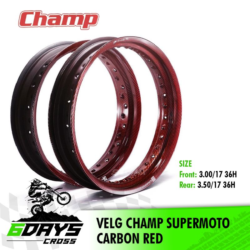 VELG CHAMP SUPERMOTO UK.300-350/17 36H