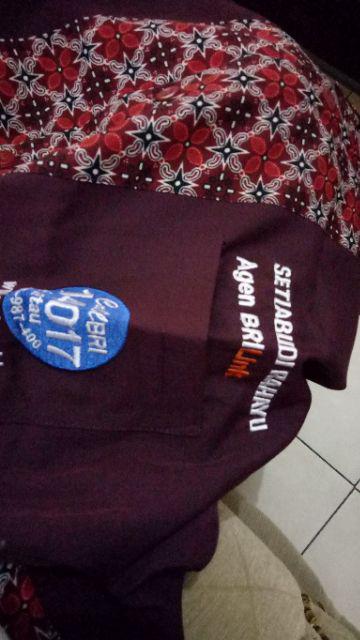 Baju Bengkel Agen Brilink Maroon Dan Pink