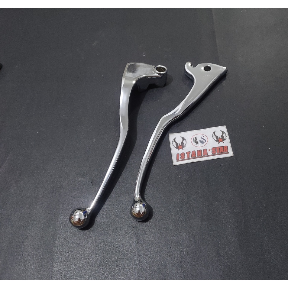 Handle Rem Vixion Crome CNC Yamaha Vixion - Handle Rem Depan Belakang Crome Buat Motor Vixion