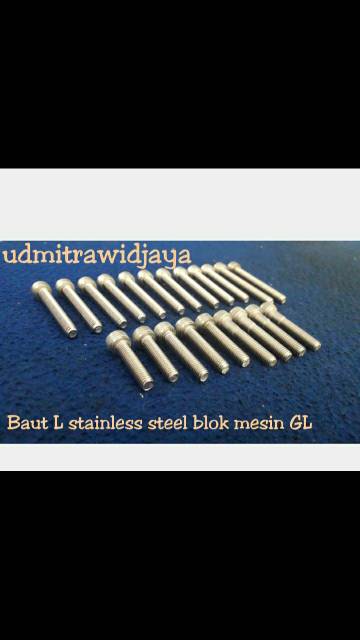 Baut blok mesin GL stainless steel