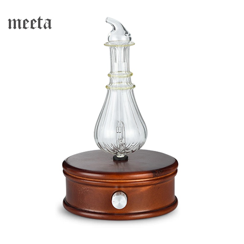 Solid Wooden Portable Glass Waterless Essential Oil Diffuser MTP- CL010 - WOODEN WATERLESS DIFFUSER