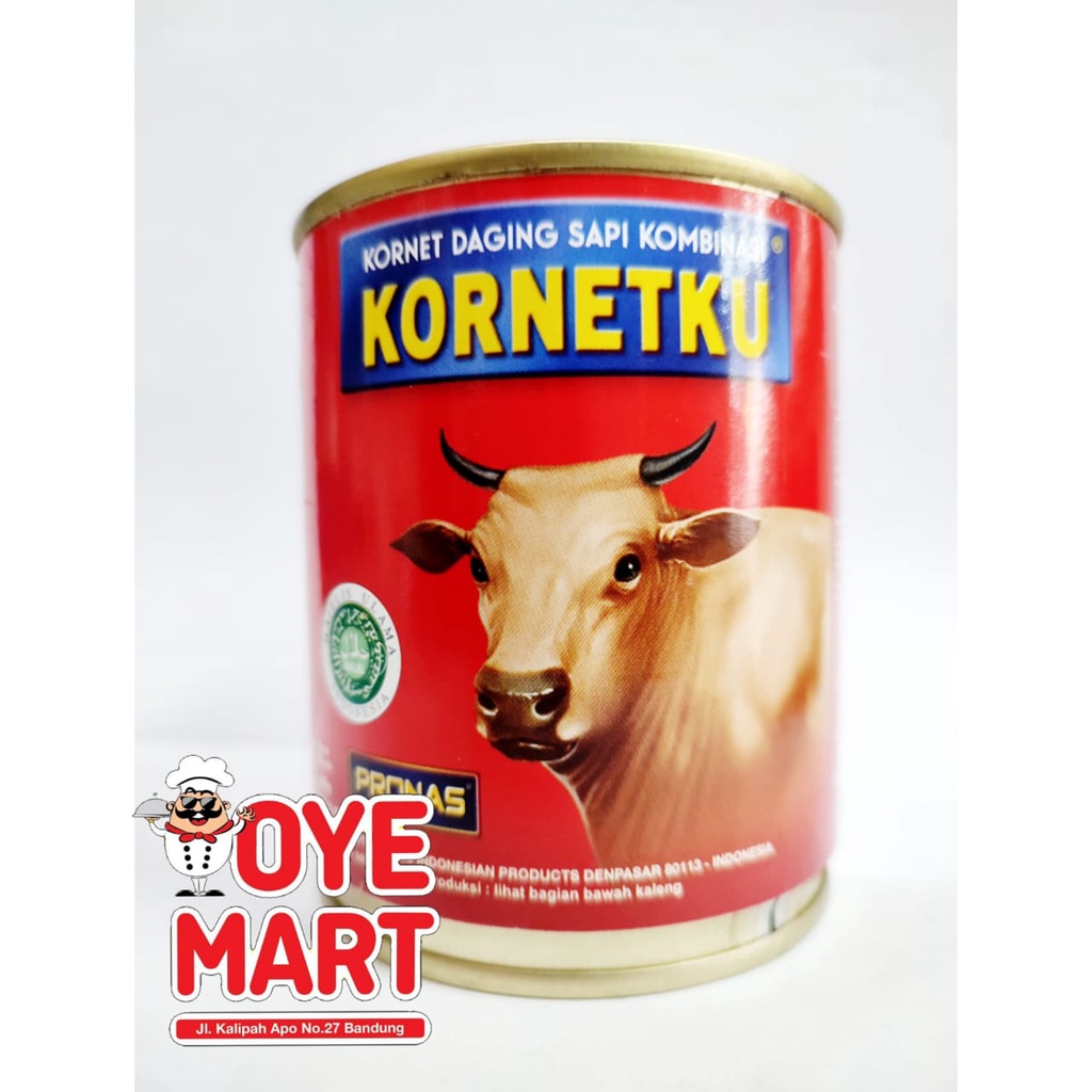 KORNETKU CORNED BEEF 340GR /KORNET DAGING SAPI