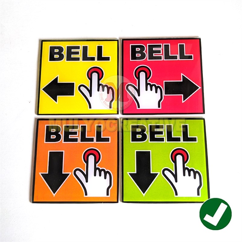 

Papan Tanda Bell Papan Bell Akrilik - Penunjuk Bell Merah, Hijau, Orange, Kuning