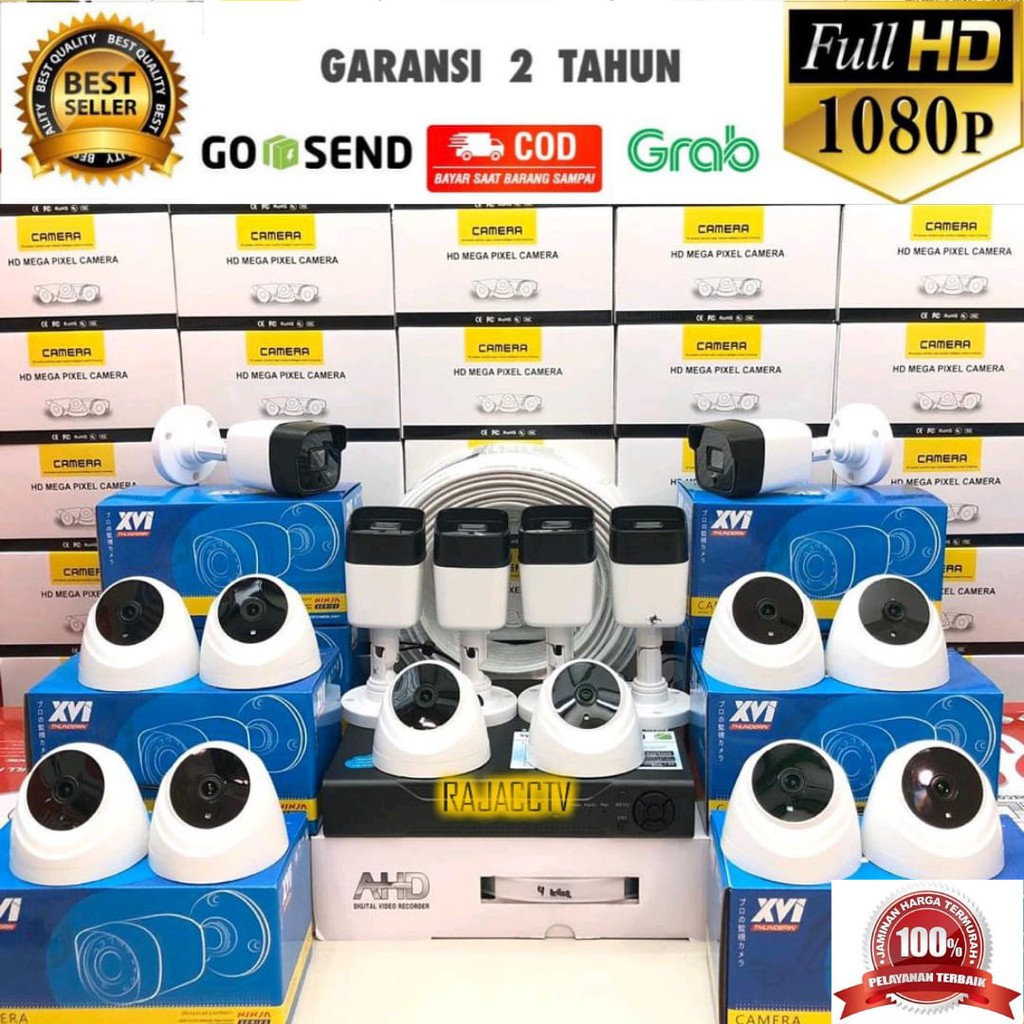 PAKET CCTV 16CHANNEL 16KAMERA 16CHENEL 16CAMERA 5MP 1080P IC SONY TURBO HD KOMPLIT SIAP PASANG