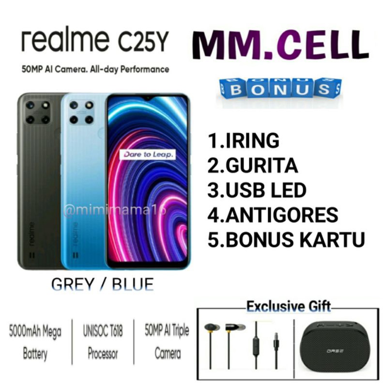 REALME C25Y RAM 4/64GB | REALME C25 Y RAM 4/64 GB GARANSI RESMI REALME