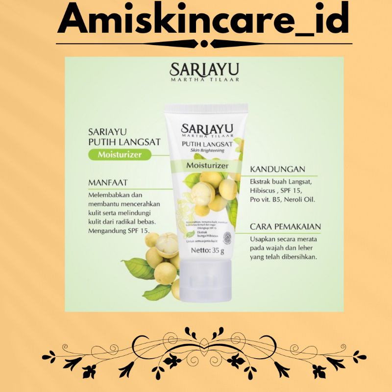 Sariayu putih langsat Moisturizer