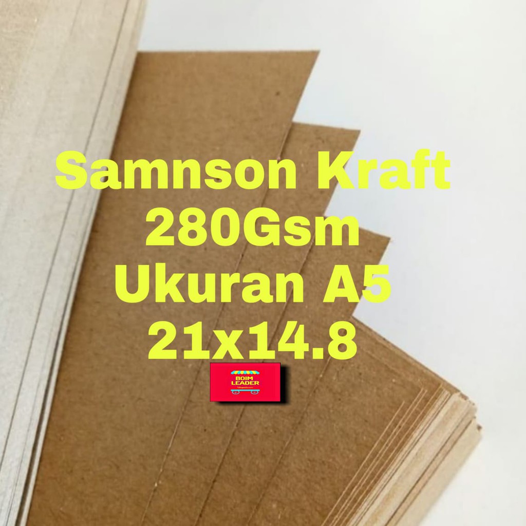 

Samson Kraft 275gsm Ukuran A5