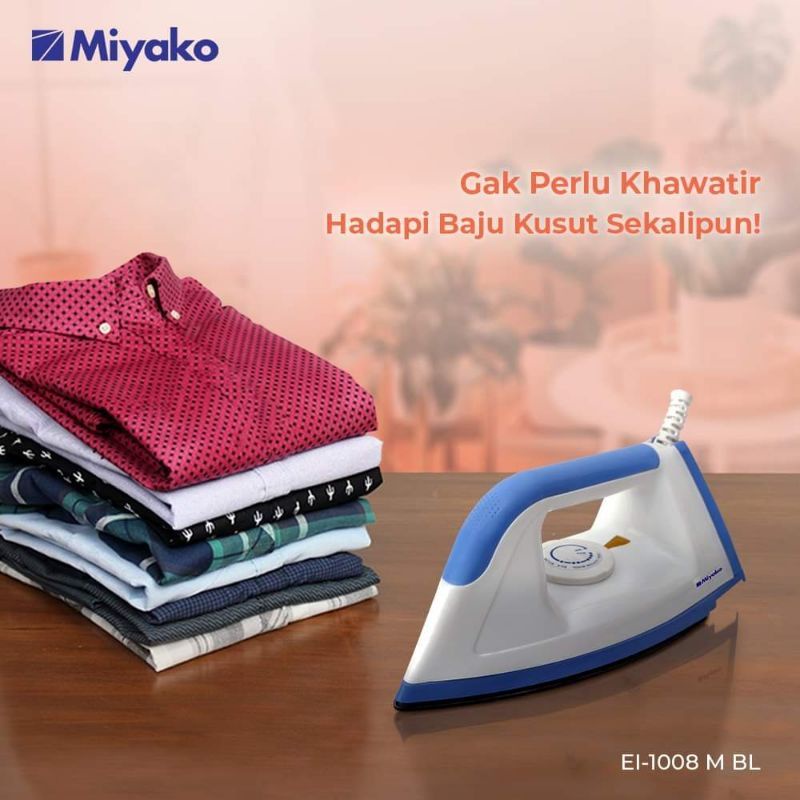 Miyako setrika listrik EI1008 / EI1000 ELECTRIC dry iron SETRIKA MIYAKO