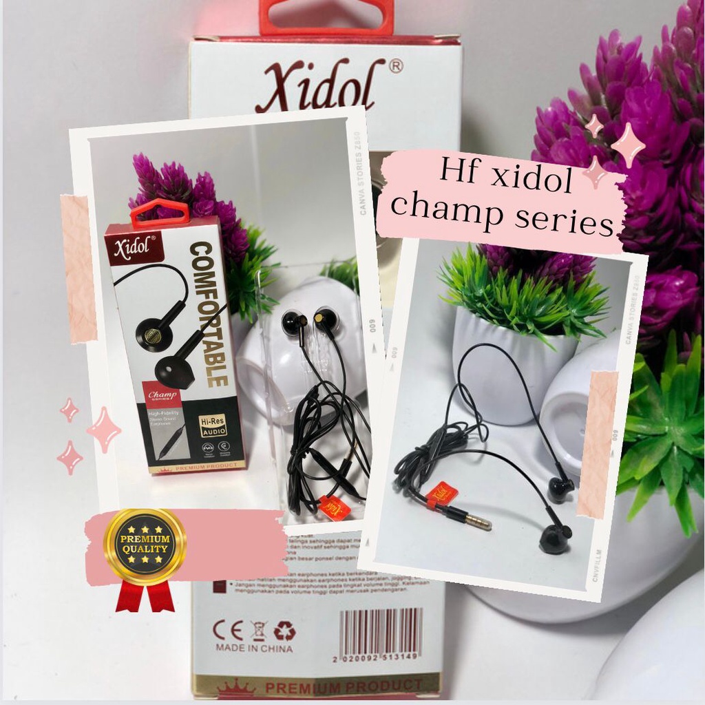 HANDSFREE HEADSET XIDOL CHAMP SERIES KUALITAS PREMIUM