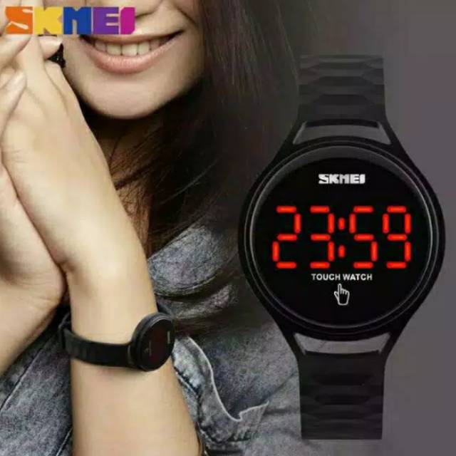 Jam skmei 1230 led layar sentuh