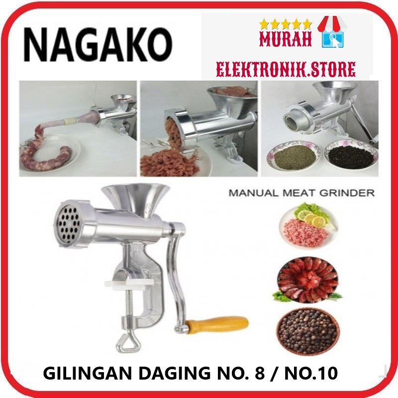 Multifungsi Penggiling Gilingan Daging Meat Mincer Manual Besi