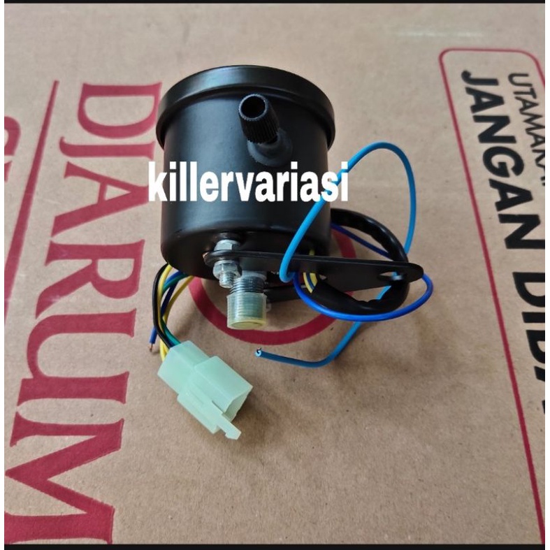 speedometer variasi motif bulat model jarum ada indikator lampu sen netral dan lampu jauh universal