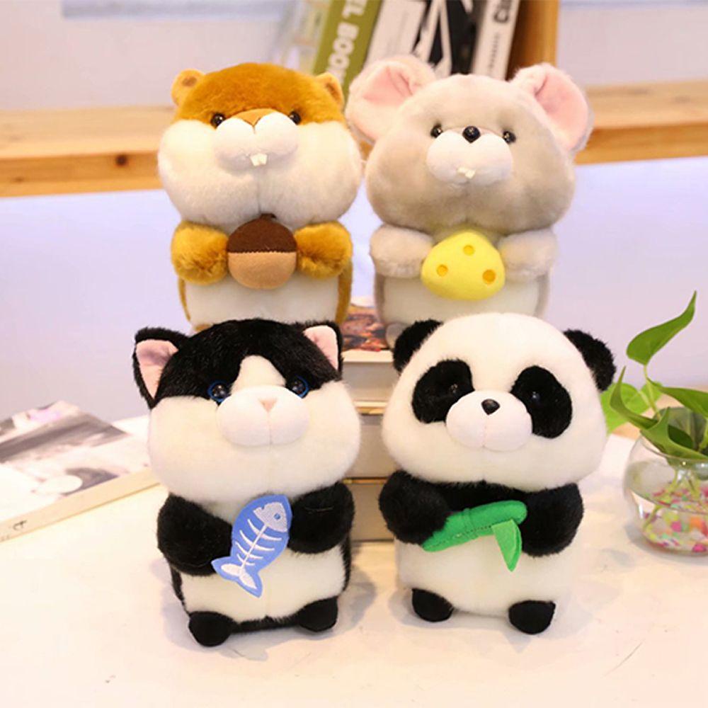 Lanfy Panda Plush Doll Hadiah Ulang Tahun Kualitas Tinggi Lucu Hewan Kecil Boneka Hewan Dekorasi Rumah Menenangkan Mainan Tupai Harta Nasional Panda Mainan Mewah