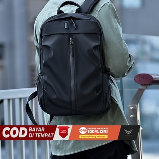 Tas Ransel Punggung Laptop Kerja Sekolah Kuliah Pria Anti Air Bahan Longcham Premium Stylish Fashionable