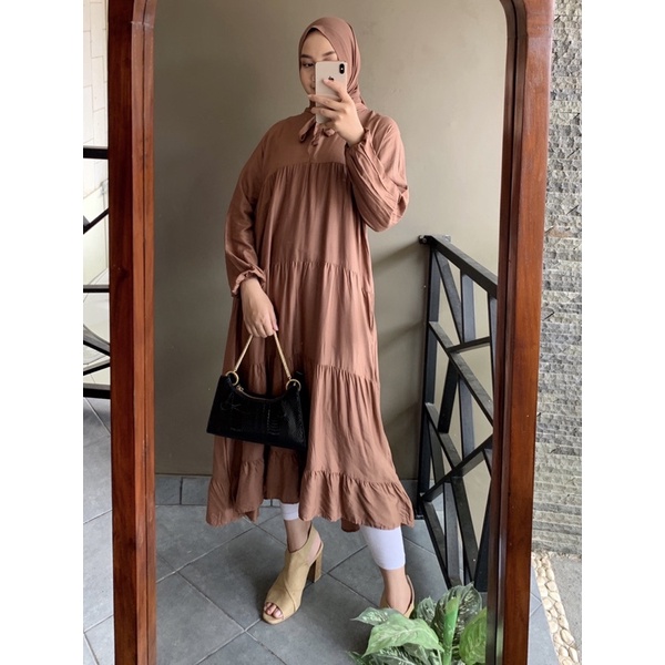 SOJIN MIDI DRESS // DRESS RAYON NON BUSUI FRIENDLY