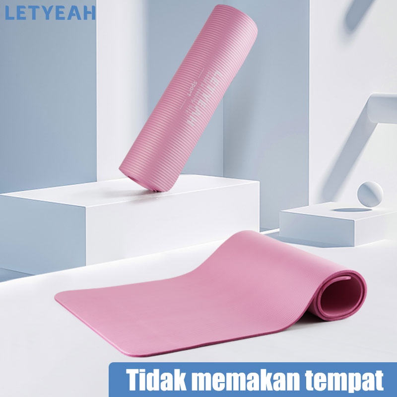 letyeah Matras yoga anti slip 8MM /gym mat /pilates mat alas olahraga bahan NBR