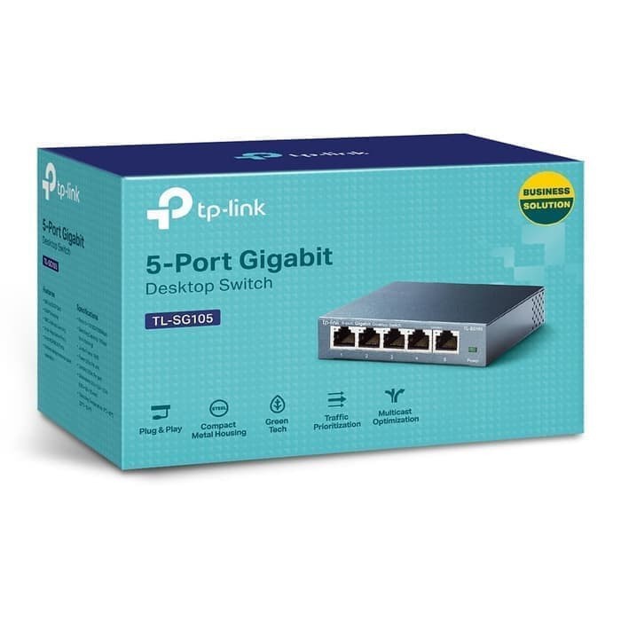 SWITCH GIGABIT HUB 5 PORT TPLINK TL-SG 105 TL SG105 Garansi Resmi