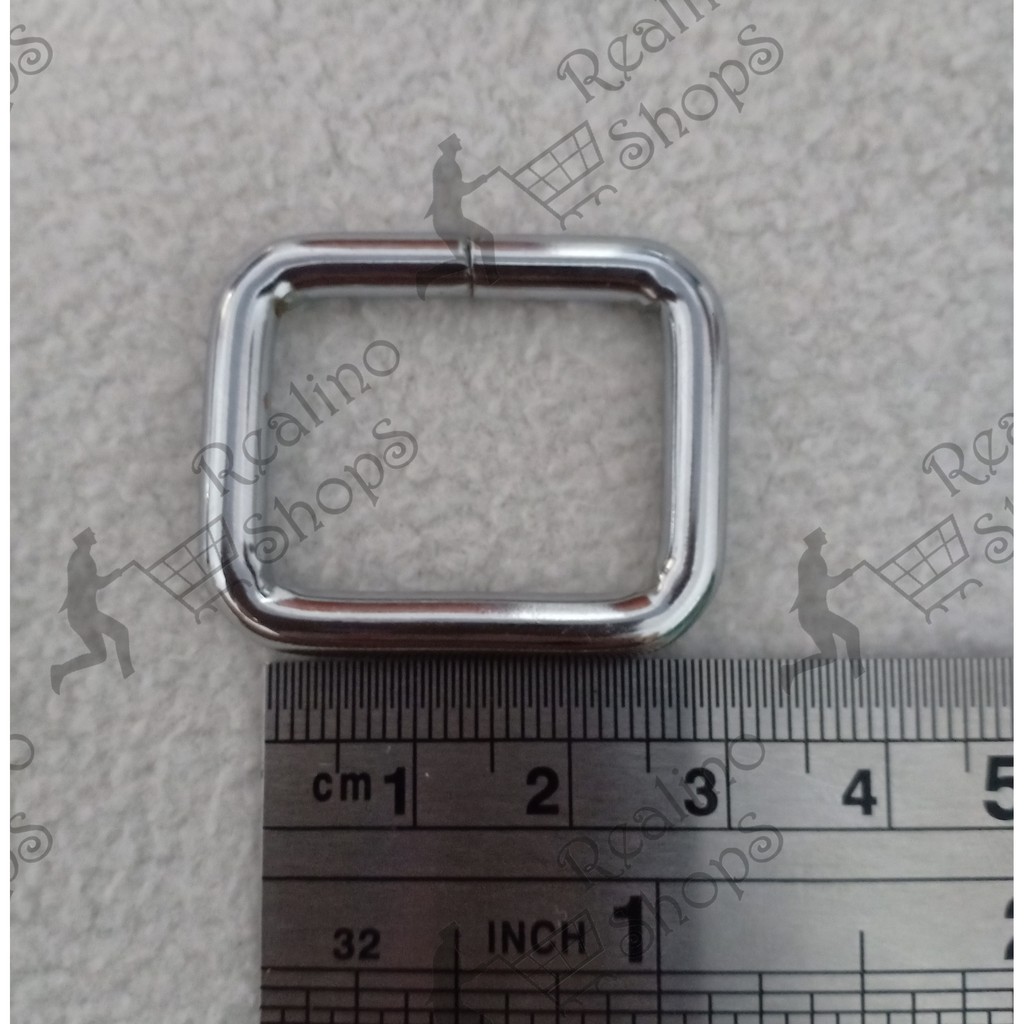 RING KOTAK TAS - 2.5CM NEKEL (KUALITAS TEBAL)