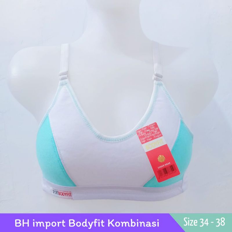 BRA/BH SPORT PAKAIAN DALAM WANITA TANPA KAWAT dan BUSA (BODYFIT KOMBINASI) Nyaman Dipakai | Bisa Cod