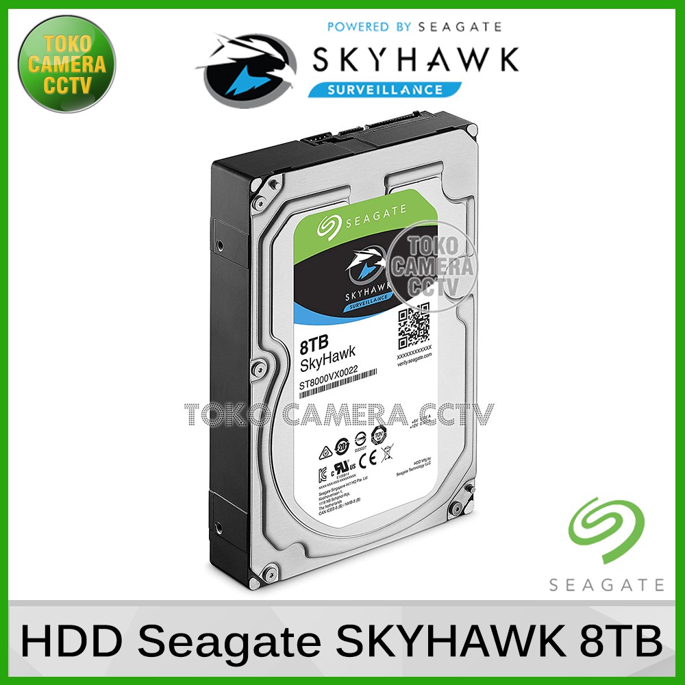 Hard Disk Seagate Skyhawk 8TB Khusus CCTV / Harddisk Seagate Skyhawk 8 Terra