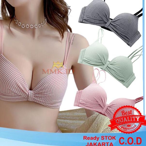 ✶ Bra Wanita Seamless Deep V Cross BH Women Bra ☈