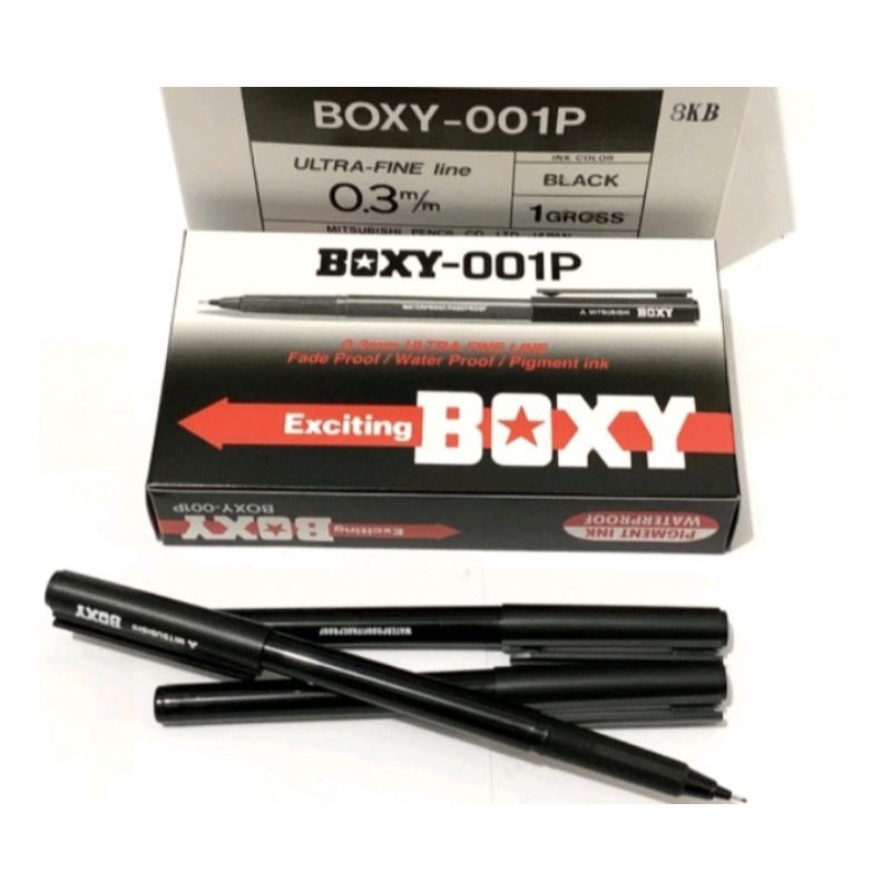 

Bolpoin Bolpen boxy 001p hitam satuan eceran