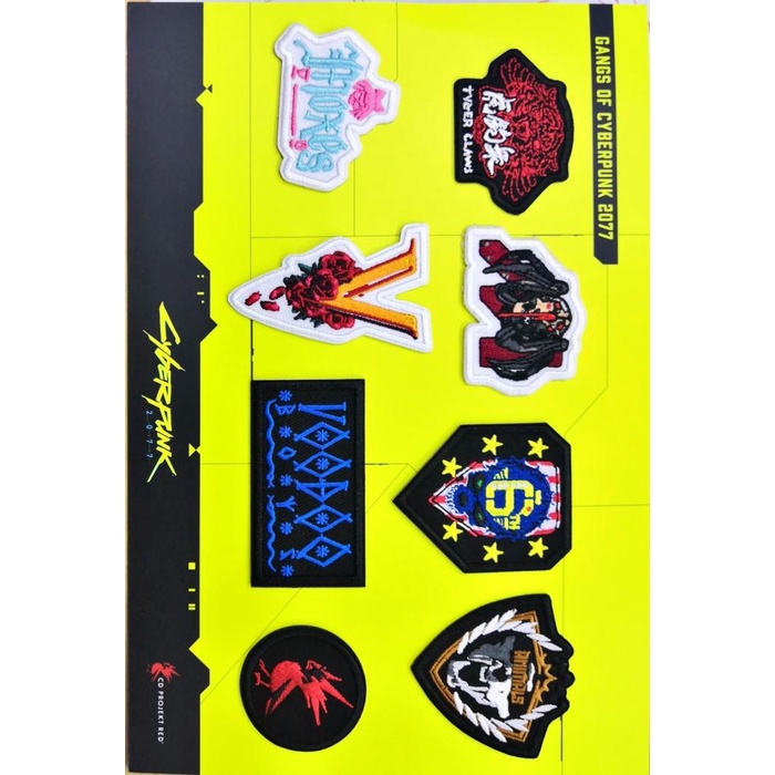 Bordir Merchandise Cyberpunk 2077 Logo Badge - Wappen Bordir Cyberpunk 046