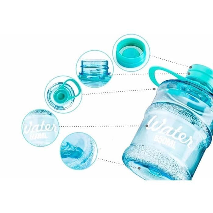 [ BOTOL BENTUK GALON MINI ] Botol Minum Galon Mini 650ml / Food Grade