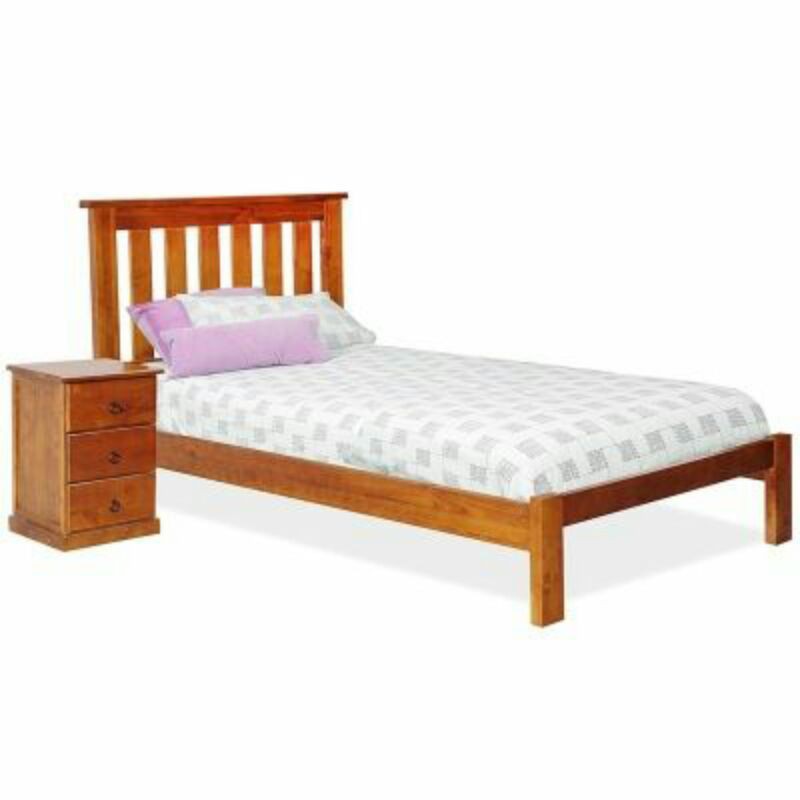 Ranjang jati kokoh ukuran 90x200 single