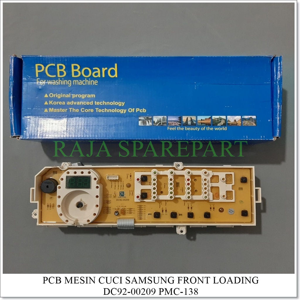 PCB/Panel/Modul Mesin Cuci Samsung Front Loading 9 Tombol DC92-00209 pmc-138