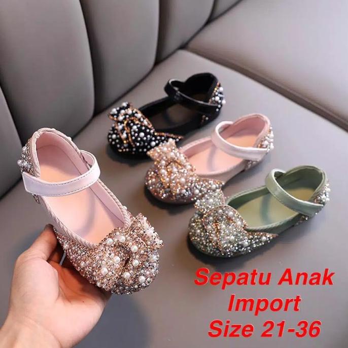 SEPATU PESTA FLAT SHOES BLINK COUPLE IBU DAN ANAK IMPORT/SEPATU ANAK