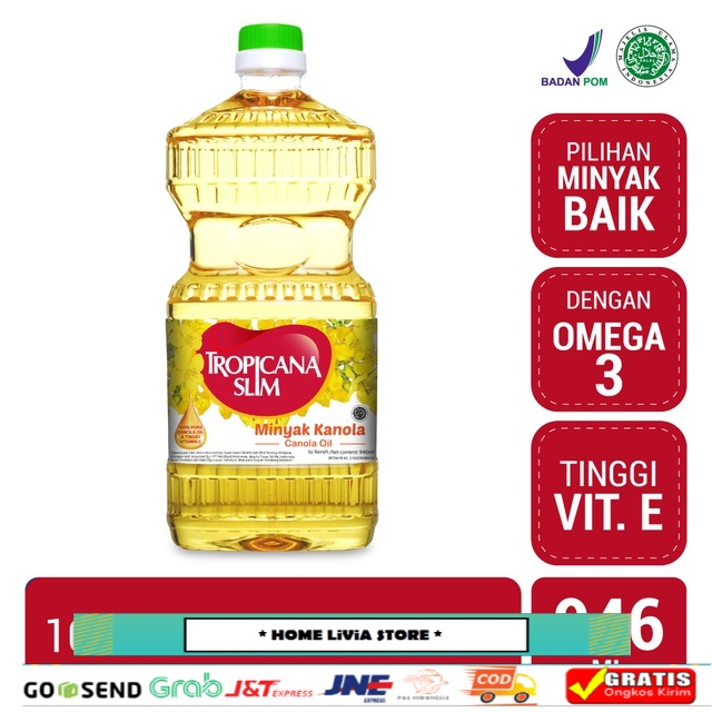 

Tropicana Slim Minyak Kanola 946ml - 100% Pure Canola Oil