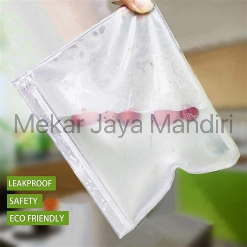 Plastik Kulkas Penyimpanan Reusable Ziplock Quality Material EVA Berbahan Tebal Menjaga Kulitas Makanan Segar Plastic Storage Fridge