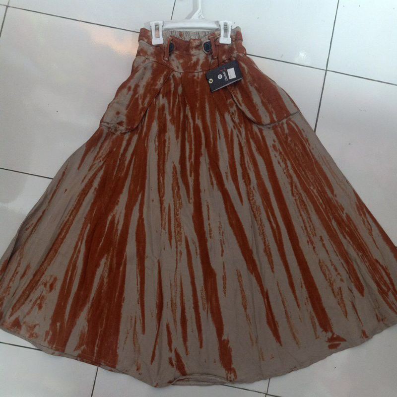 rok panjang anak cewek merek Dubai usia 7 sampai 12 thn
