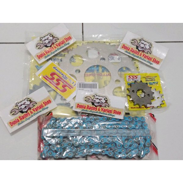 BRILIANT Gear set SSS 428 Vixion new-Vixion old-Byson-Mx king-Mx new-Mx old-RX king Gir set SSS