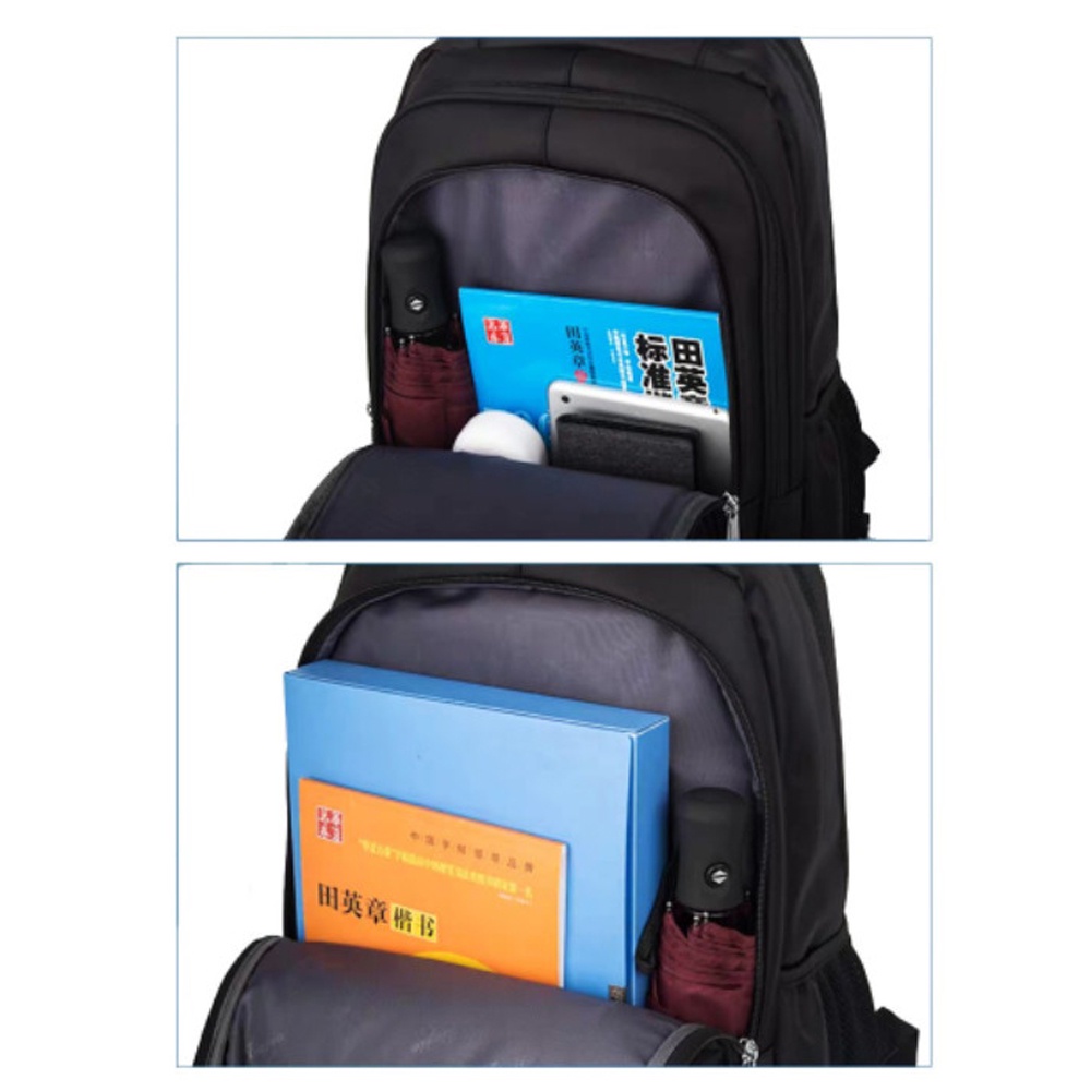 SHOPEE 6.6 SUPER SALE!! Tas Ransel laptop POLO P-1480 Backpack Laptop Tas Punggung Sekolah dan Kerja Tas Ransel USB Tas Ransel Pria dan Wanita Model Formal - Bonus Raincover