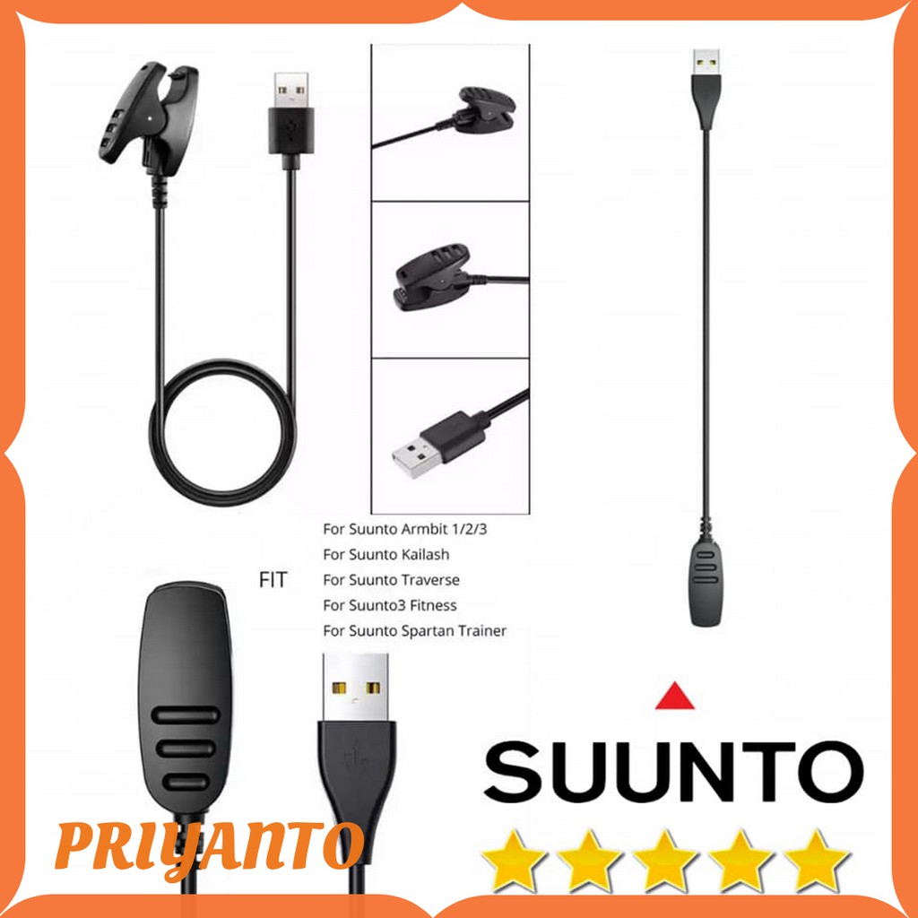 Charger Cas Kabel USB Jam Tangan Suunto Ambit 1 2 3  Original Oem