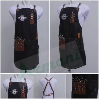 Apron Celemek Barbershop costume / logo | Shopee Indonesia