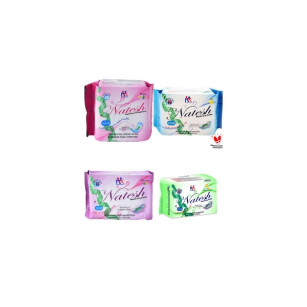 Natesh Pantyliner, Natesh day, Natesh Night, Natesh nught extra long