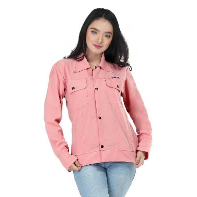 Jaket Pink Baby Canvas