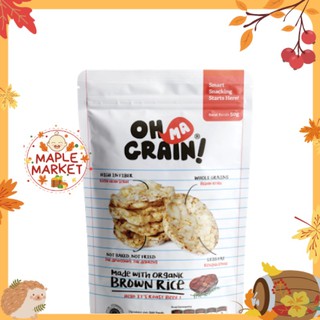 Oh Ma Grain Cracker Beras Snack Bayi Snack Diet Rendah Kalori Shopee Indonesia