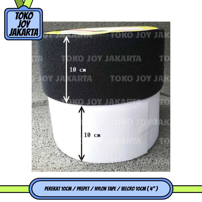 

READY Perekat 10cm / Prepet / Nylon tape / Velcro 10cm ( 4" ) - Putih TERLARIS