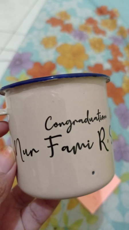 One Eighty Mug Enamel Jadul Custom Mug Couple Wedding Graduation Gift Free Bisa Dibeli Satuan/grosir