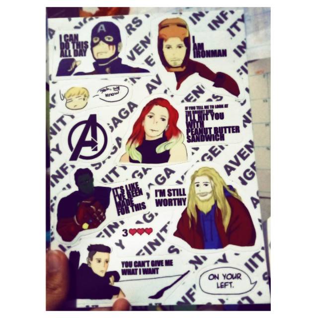 

Stiker Set Avengers